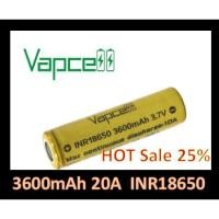 ราคา ถ่าน Vapcell แท้ Vapcell 18650 3600 mAh 35A ของเเท้ ถ่านชาร์จ แบตเตอรี่ แพค 1 ก้อน (1735791676)