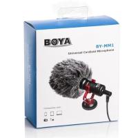 ราคา ไมค์อัดเสียง BOYA ไมโครโฟน รุ่น BY-MM1 ไมค์ยูนิเวอร์แซล (4615202924)