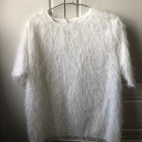 ราคา เสื้อขนฟรุ้งฟริ้งสีขาว (6837961925)