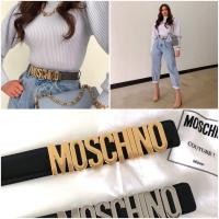 ราคา เข็มขัดmoschino สายดำหัวทองแวว ขนาด1นิ้ว (7853252209)