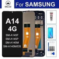 ราคา หน้าจอสัมผัสสําหรับ Samsung Galaxy A14 4G A145 SM-A145F A145M/DS จอแสดงผล LCD Digitizer Assembly กรอบ (43756355655)