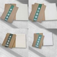 ราคา สมุดปกน้ำตาลมีเส้น /ไม่มีเส้น A5 A6 ปกหนา250แกรม เนื้อในถนอมสายตา75แกรม40แผ่นรวมปก A5 A6 (5658650418)