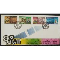 ราคา [ซองวันแรกจำหน่าย หรือ FDC ไปรษณีย์ไทย] ปี 2540 ชุด 100 ปีภาพยนตร์ในประเทศไทย(สภาพตามรูป-แสตมป์ดวง 3 บาทติดเหลืองนิด) (23719383215)