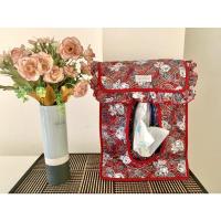 ราคา ปลอกใส่กล่องกระดาษทิชชู/ถุงผ้าใส่ถุงพลาสติก reuse (แบบแขวน) สีแดงลายวินเทจ ยี่ห้อ CHIKOFORTE (สภาพใหม่) มือสองเกาหลีแท้ (13013477605)