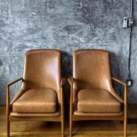 ราคา เก้าอี้อาร์มแชร์ไม้สักหุ้มหนัง (3110065376)