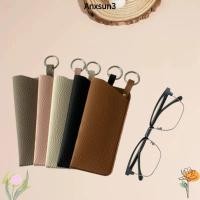 ราคา ANXSUN3 กระเป๋าเก็บแว่นกันแดด สีทึบPU หนัง พวงกุญแจทนทาน ของขวัญสร้างสรรค์ (40707137615)