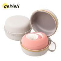 ราคา ASWELL หมอนรองคอแบบ U, กระเป๋าเก็บของแบบ Porable ทรงกลม, 2024 ซิป Noon Break EVA หมอนเมมโมรี่โฟมกล่องเดินทาง (40317089652)