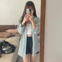 ราคา เสื้อเชิ้ตสีเขียวลายตาราง (24429511085)