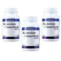 ราคา LYNAE Magnesium Citrate/Oxide 330 mg Vitamin USA ไลเน่ 30 เม็ด (3 ขวด) (181032745)