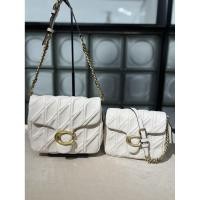 ราคา กระเป๋า ผู้หญิง พลิกปก กระเป๋าสะพาย สไตล์คลาสสิก Times Square Tabby Shoulder Bag 17 COACH CW628 หนังแท้ (27472174379)