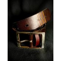 ราคา Paul Smith Iconic Stripes Dark Brown Leather Belt เข็มขัด Paul Smith หัวสีเงิน หนังสีน้ำตาลเข้ม สกรีนแถบสี Signature (27676948779)