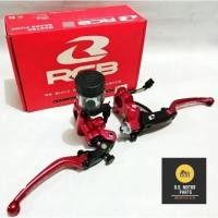 ราคา ปั๊มบน + มือคลัช RCB รุ่น S1 MASTER BREAK PUMP LONG LEVER 14mm. (ก้านยาว) สีแดง ของแท้โรงงาน Racing Boy (41461948794)