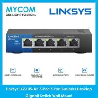 ราคา Linksys LGS105-AP 5-Port 5 Port Business Desktop Gigabit Switch Wall Mount (22743733186)