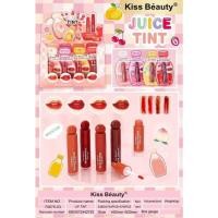 ราคา Kiss Beauty Juice Tint ลิปทิ้น ลิปกลอส กลิ่นผลไม้ มี 4 สี กลิ่นหอม ติดทน ช่วยบำรุงริมฝีปาก (28162012043)