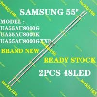 ราคา ใหม่ 1 ชุด led backlight Strip สําหรับ Samsung UA55AU8000 UA55AU80 UA55AU8800 UA55AU8100 TV Strip Light BN96-52595A S1A8-550SM0-R0 (40870871566)