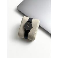 ราคา MOVADO Dress Quartz “ตัวเรือนกลมดำ หน้าปัดดำ ชุดเข็มดาบสีทอง 2 เข็มคลาสสิค” (27569540165)