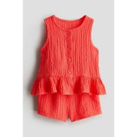 ราคา H&M(เอชแอนด์เอ็ม) เซ็ตเสื้อและกางเกงขาสั้น 2 ตัว เด็กผู้หญิง 1211576_2 (24841574249)