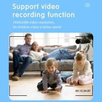 ราคา Moon 1080P กล้องดิจิตอลด้านหน้าด้านหลัง Dual Lens Video Recorder 2000W พิกเซล 2 0 หน้าจอ IPS Great Christmas สําหรับเด็ก Boy (41415865957)