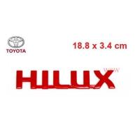 ราคา LOGO HILUX แผ่นป้าย TOYOTA HILUX ไฮลักซ์ สีแดง สำหรับรถโตโยต้า วีโก้ SR5 VIGO MK6 MK7 โลโก้ ป้ายชื่อ สติ๊กเกอร์ sticker (28525726300)