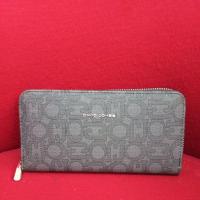 ราคา กระเป๋าสตางค์ ใบยาว ซิปรอบ สีเทาดำ (25487158676)