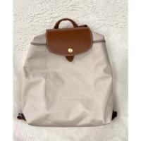 ราคา มือสองแท้ เป้ Longchamp Le Pliage Backpack รุ่น Original Classic ฝาสีน้ำตาล (26108206642)