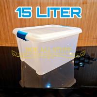 ราคา กล่องเก็บภาชนะ หนูแฮมสเตอร์ Make up Skincare เสื้อผ้าหนังสือเครื่องมือขายเค้กอเนกประสงค์พลาสติกคลุมทั้งหมดใสขนาดเล็กมินิ 15L 15 L 15 ลิตร CT15 CT 15 CB15 CB 15 ความงาม Minimalist สีขาว (43070283809)