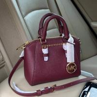 ราคา ❤ ของแท้!! พร้อมส่ง!! Michael Kors Ciara XS Mini Satchel x-body ❤ สีแดงไวน์ Merlot (1717572420)