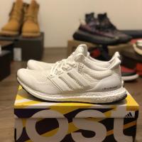 ราคา adidas คุณภาพสูง UltraBOOST 1.0 UB รองเท้าวิ่งจ๊อกกิ้ง Horse Sole Ultra Boost สีขาวทั้งหมดสีขาว S77 (24206392032)