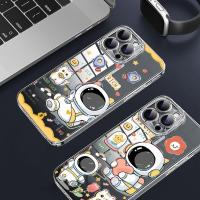 ราคา น่ารัก ASTRONAUTS CLEAR SOFTCASE CLEAR CASE สําหรับ SAMSUNG A06 A15 A14 A13 A25 A55 A35 M23 A24 A22 A20 A04 A72 A50 A71 (41814723650)