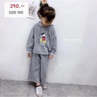 ราคา ใหม่ชุดวอร์มเด็กเล็กสีเทา Size 100 (19269261246)