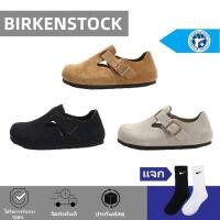 ราคา Birkenstock แท้ สีกากี/เงิน/สีดำ Sandals【ของแท้】✔BIRKENSTOCK รองเท้าแตะ (41605607705)