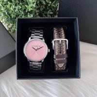 ราคา พร้อมส่งแท้% Coach Grand Watch & Interchangeable Strap Women’s Gift Set, 36 Mm • Style No. 14000088 (21489630016)