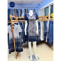 ราคา เดรสผ้าฝ้าย มัดหมี่ย้อมคราม แท้จากจังหวัดสกลนคร (26064032872)