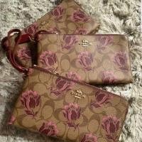 ราคา CAOCH คล้องมือ 100 %( L ) ลายดอกไม้ ลายใหม่ของ coach ขนาด 8 " (6707701177)