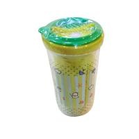 ราคา แก้วน้ำพลาสติกมีฝาปิดลายการ์ตูนสินค้ามือหนึ่ง (43456802092)