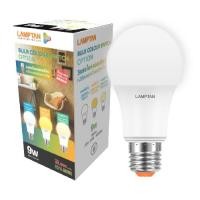 ราคา อุปกรณ์ไฟฟ้า LAMPTAN หลอดไฟ LED Bulb Colour Switch Option 9W 3แสงใน1หลอดเปลี่ยนแสงด้วยสวิทช์ไฟ ขั้วE27 (22042333511)