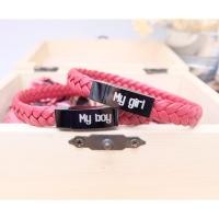 ราคา กำไลข้อมือหนังสลักชื่อฟรี (4332897441)