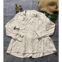 ราคา เสื้อคลุมสีครีมแบรนด์ CC DOUBLE O อก 40 นิ้ว ยาว 26 นิ้ว ความยาวแขน 25.5 นิ้ว (12022819771)