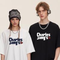 ราคา 2025 ใหม่ oversize สเสื้อยืด แขนสั้น เสื้อยืดคู่รัก 100% cotton Happy Heart ชุดสำหรับคู่รัก (25172939917)