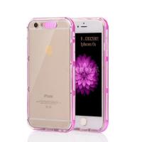 ราคา เคสไอโฟน6/6S เคสไฟกระพริบ สีชมพูเข้ม สีทอง (7445980)