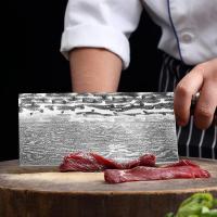 ราคา ปังตอดามัสกัส ปังตอหั่น มีดสับไก่ ปังตอสับ มีดสับหมู มีดสับดามัสกัส 29.5 ซม. E77 (26759237532)