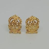 ราคา เข็มติดปกเสื้อ กนกคอ คอเสมา ขนาดกลาง (แกะมืออย่างดี) (2683735838)