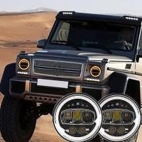 ราคา 【พร้อมส่ง】ไฟหน้ารถยนต์ Led 7 นิ้ว คุณภาพสูง สําหรับ Jeep Harley-Davidson FLD Wrangler JK LJ 2 ชิ้น (21666861205)