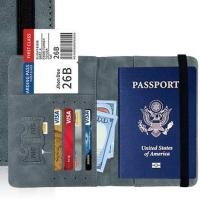 ราคา กระเป๋าใส่พาสปอร์ต มี RFID กระเป๋าพาสปอร์ตแท้ ปกป้องข้อมูล วัสดุหนัง PU ซองพาสปอร์ต Passport case (29224855371)