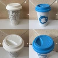 ราคา แก้วน้ำ พร้อมฝาปิด แบบแก้วทนความร้อน ทนร้อนได้ดี แบรนด์ UNIQLO และ แบบ Double A สีขาวล้วน ของใหม่ มือ 1 ของแท้ (1643215356)