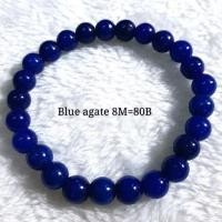 ราคา กำไลหินนำโชคหินแท้อาเกตสีน้ำเงิน (4655484718)