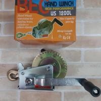 ราคา BEC รอกกว้าน รอกสลิงมือหมุน กว้านสลิง 1200 ปอนด์ 540 กิโลกรัม GEAR WINCH BEC1200L รอกสลิงมือหมุน 1200 (24184272426)