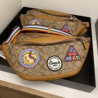 ราคา แท้100%พร้อมส่ง Coach Warren Belt Bag In Signature Canvas With Patches คาดอก/คาดเอว (26070977792)