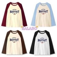 ราคา Salaboเสื้อยืดแขนยาว คอกลม สกรีนลาย -NAETAIY- พร้อมส่ง #B017-2 (28521191165)