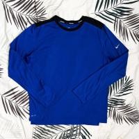 ราคา เสื้อกีฬามือสอง NIKE สีน้ำเงิน/ดำ แท้ (28958421343)